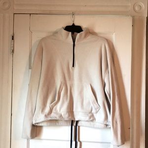 Cream half zip fleece